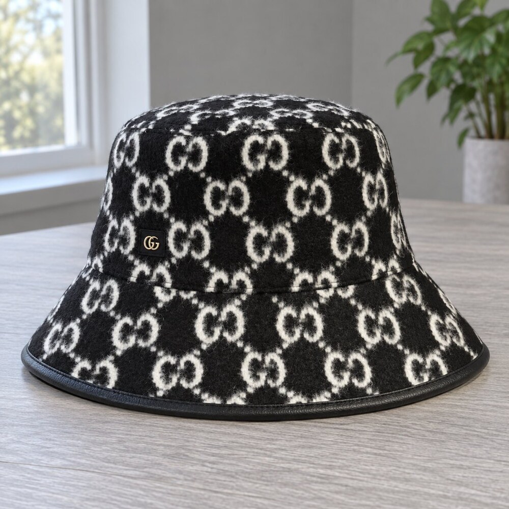 Gucci Black GG Bucket Hat